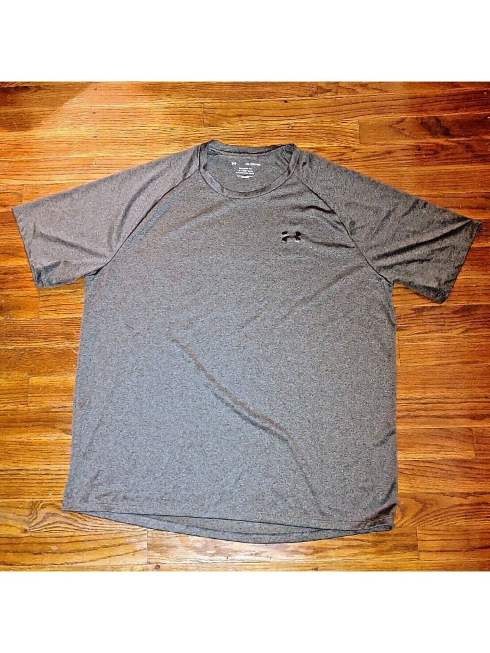 Under Armour Men’s Tech Tee Shirt 2X Short Sleeve Carbon Heather Performance